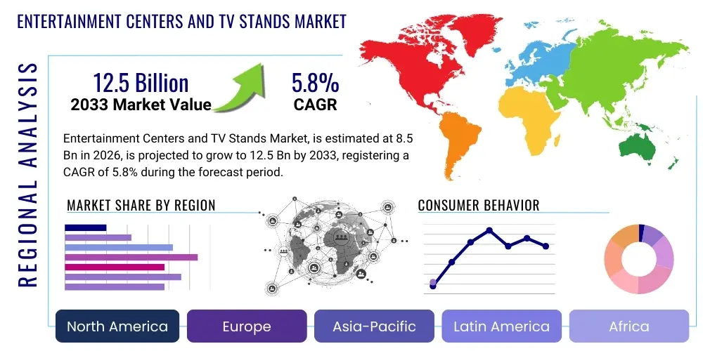 Entertainment Centers and TV Stands Market By Region